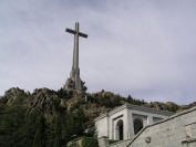 Valle de los caidos Catholic basilica and a monumental memorial 150-metre-high (500 ft) cross - Madrid Spain